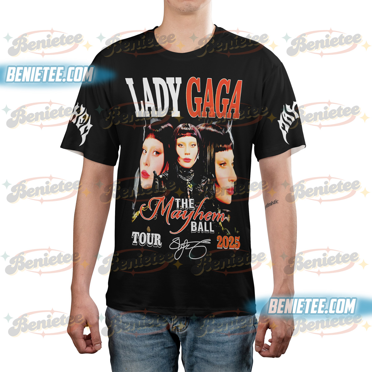 Cool Lady Gaga Mayhem 2025 New Album Baseball Jersey - Image 2