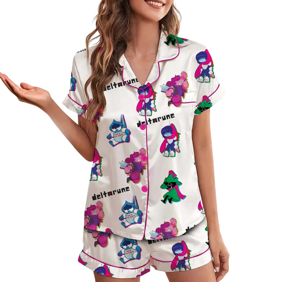 Deltarune Character Pajamas Set Short, Kris, Susie, Ralsei & Lancer - Image 4