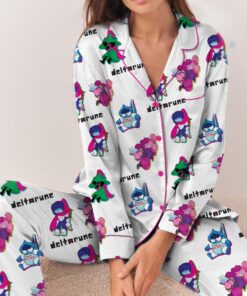 Alternative view of Deltarune Character Pajamas Set Long, Kris, Susie, Ralsei & Lancer
