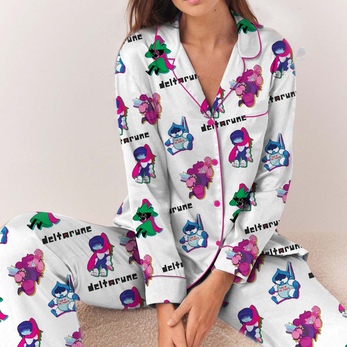 Deltarune Character Pajamas Set Long, Kris, Susie, Ralsei & Lancer - Image 2