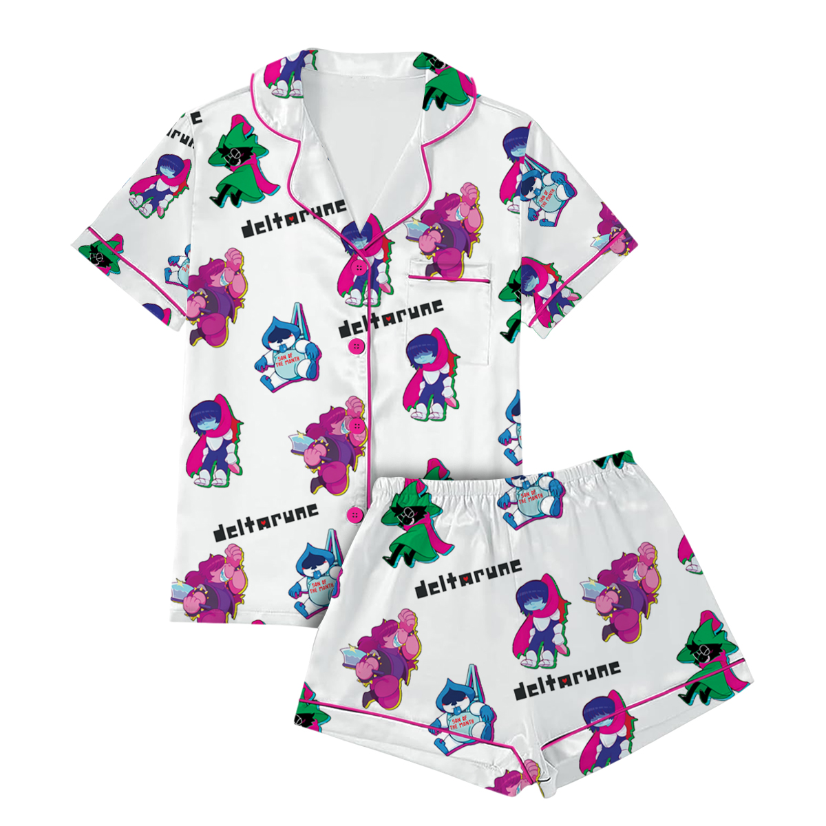 Deltarune Character Pajamas Set Short, Kris, Susie, Ralsei & Lancer - Image 2