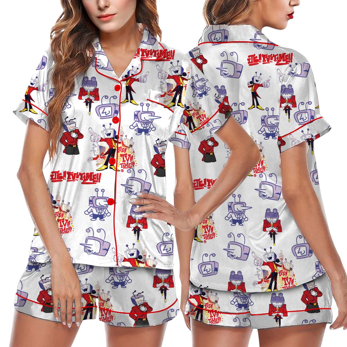 Tenna It’s TV Time Meme Set Pajamas Short, Tenna Deltarune T-Shirt, Funny Tenna Fan Tee, Funny Tenna Shirt