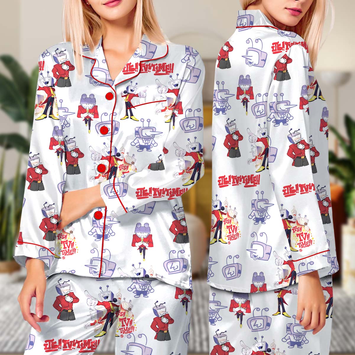 Tenna It’s TV Time Meme Set Pajamas Long, Tenna Deltarune T-Shirt, Funny Tenna Fan Tee, Funny Tenna Shirt