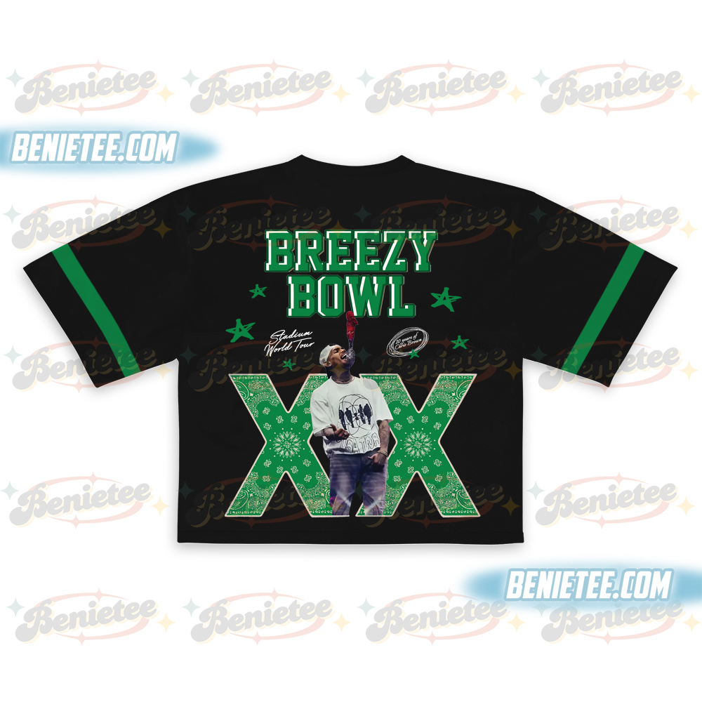 Personalized Chris Brown Football Jersey Crop Top And Shoes Set, Chris Brown Jersey, Chris Brown Shoes - Image 5