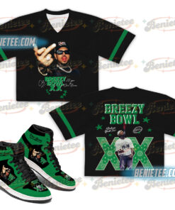 Personalized Chris Brown Football Jersey Crop Top And Shoes Set, Chris Brown Jersey, Chris Brown Shoes