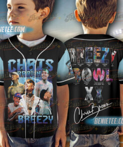 Alternative view of Chris Brown Jersey, Tour Chris Brown 2025 Baseball Jersey