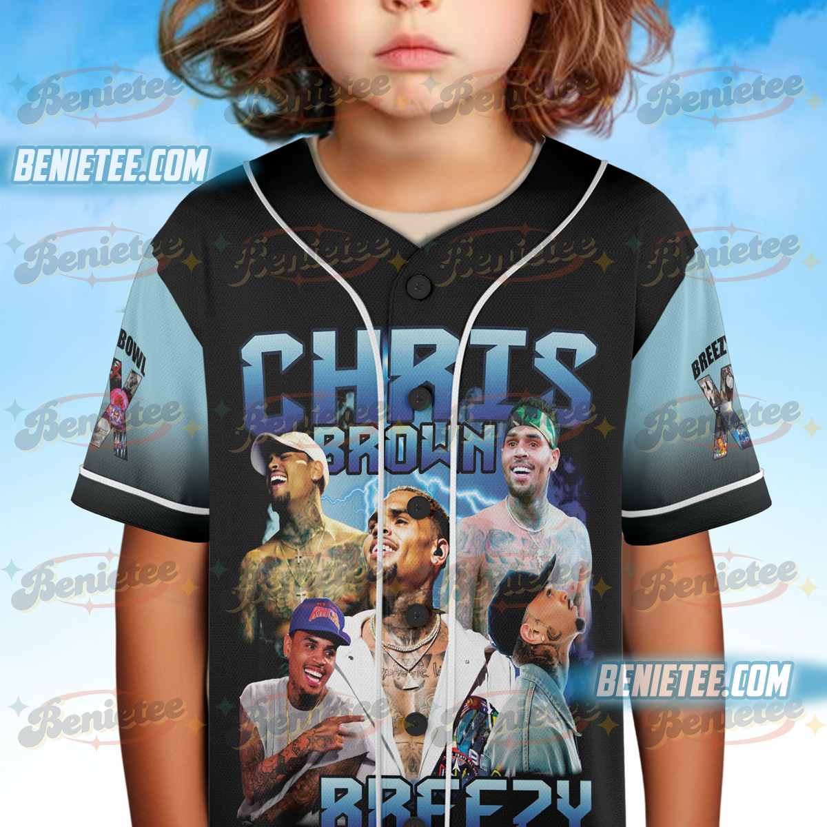 Chris Brown Jersey, Tour Chris Brown 2025 Baseball Jersey - Image 4