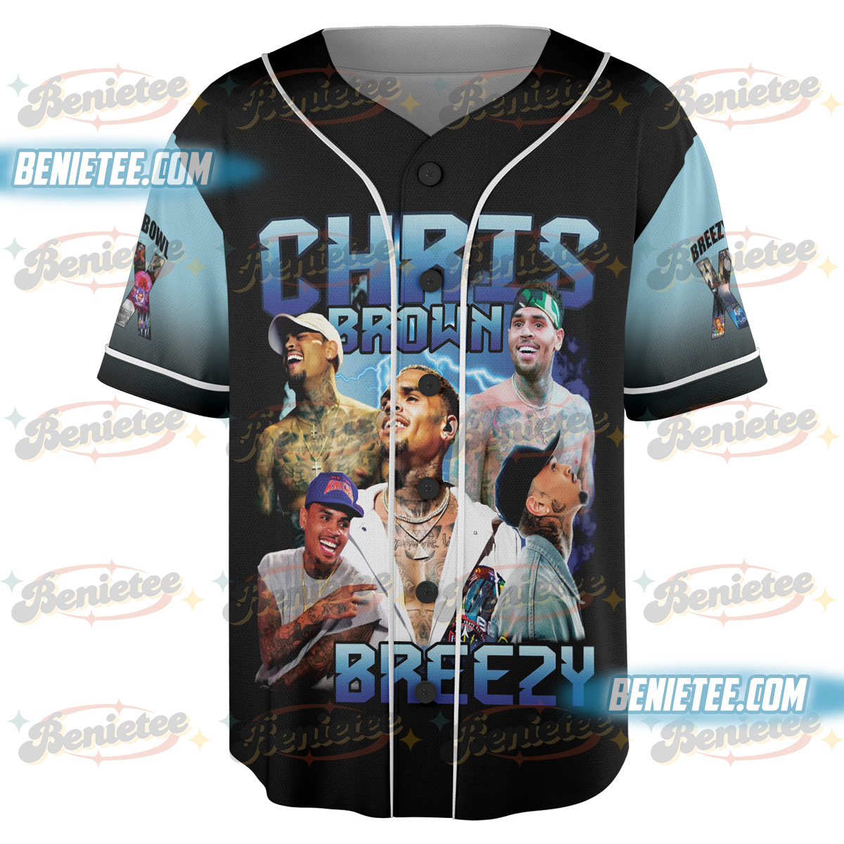 Chris Brown Jersey, Tour Chris Brown 2025 Baseball Jersey - Image 6