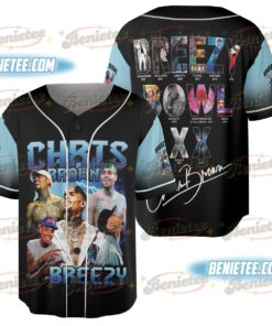 Chris Brown Jersey, Tour Chris Brown 2025 Baseball Jersey