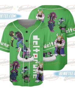 Tenna Deltarune Game Matching Baseball Jersey, Kris, Tenna, Berdly, Ralsei, Starwalker It’s TV Time Tee