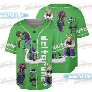 Tenna Deltarune Game Matching Baseball Jersey, Kris, Tenna, Berdly, Ralsei, Starwalker It’s TV Time Tee