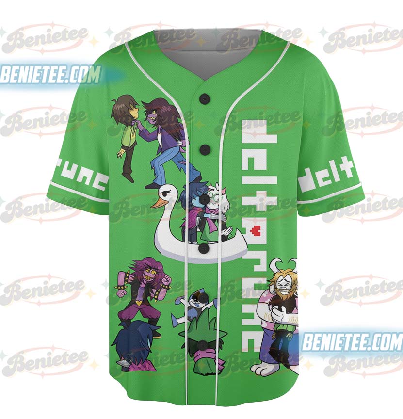 Tenna Deltarune Game Matching Baseball Jersey, Kris, Tenna, Berdly, Ralsei, Starwalker It’s TV Time Tee - Image 5