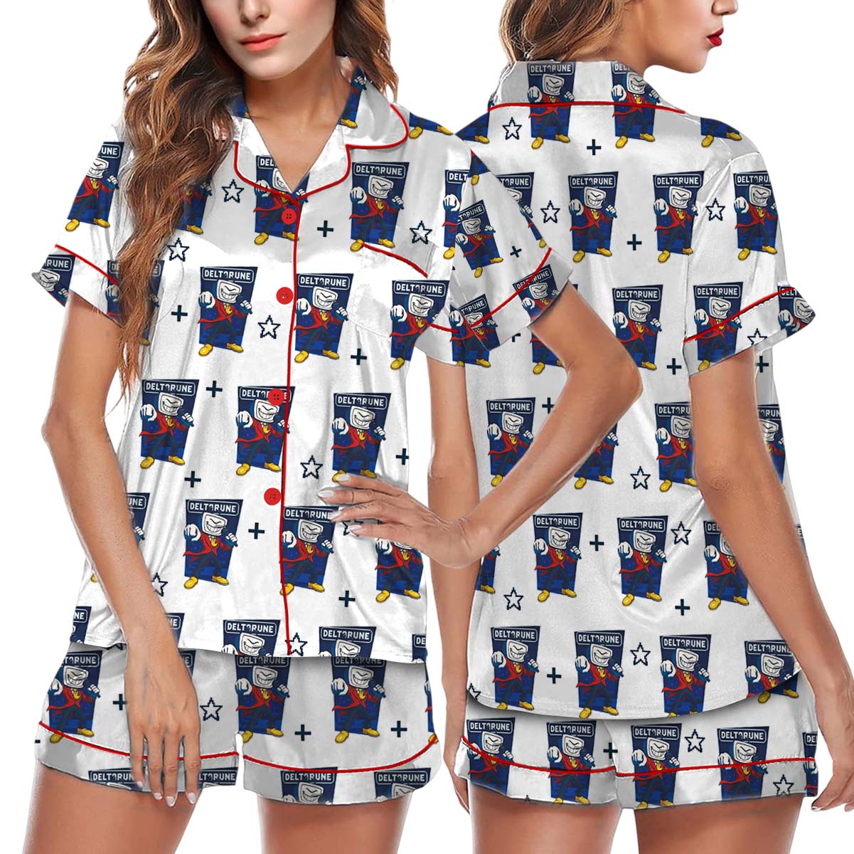 Tenna Deltarune Pajamas Set Short, DTG Video Game Shirt, Unisex Video Game Shirt, Cool Gift for Deltarune Fans, Tenna T-Shirt