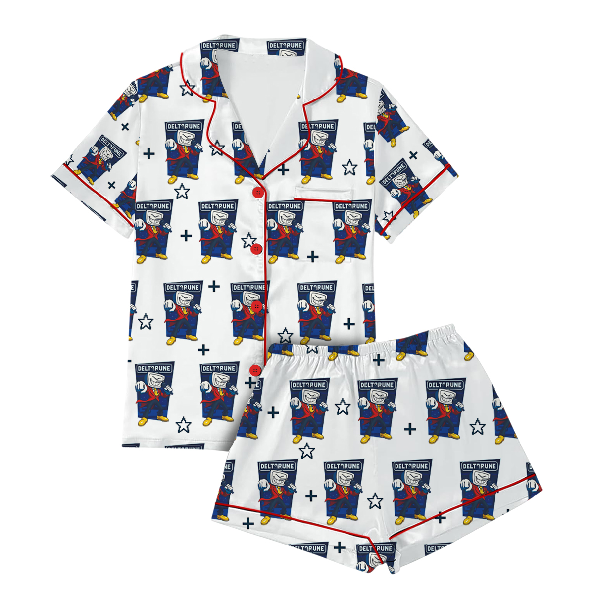 Tenna Deltarune Pajamas Set Short, DTG Video Game Shirt, Unisex Video Game Shirt, Cool Gift for Deltarune Fans, Tenna T-Shirt - Image 2