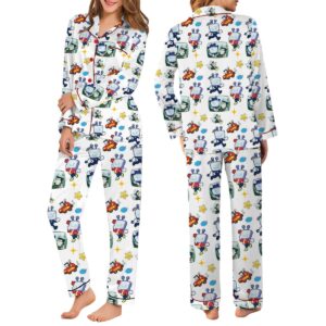 Tenna Deltarune ITS TV TIME Game Pajamas Set Long, Dtg Video game shirt