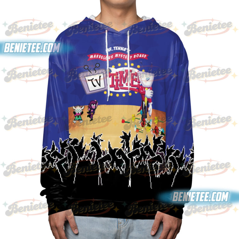 Alternative view of Tenna Deltarune ITS TV TIME Game Hoodie 3D, Deltarune Shirt