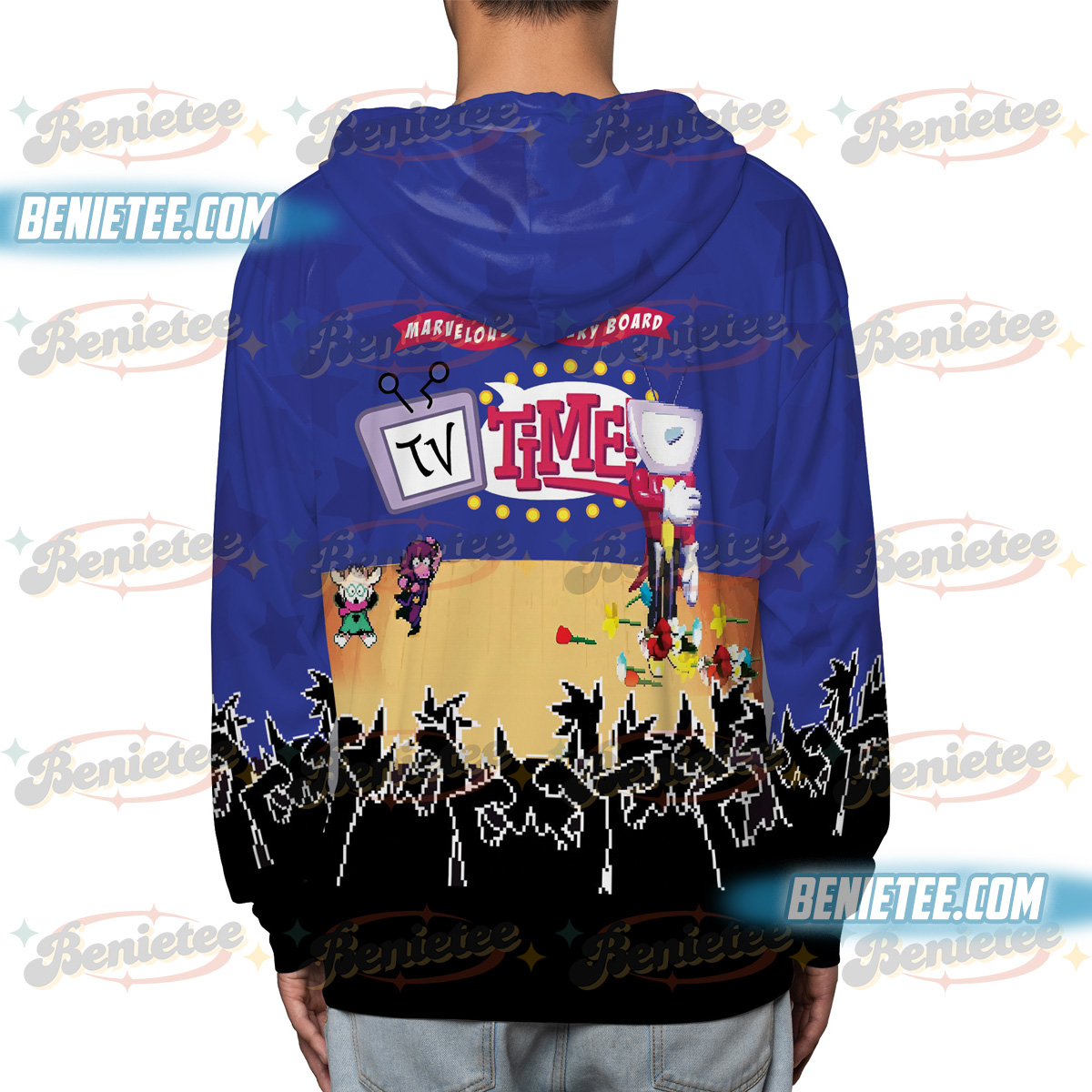 Tenna Deltarune ITS TV TIME Game Hoodie 3D, Deltarune Shirt - Image 3