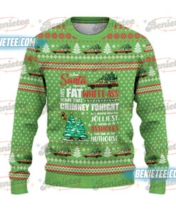 Alternative view of Griswold Christmas Ugly Sweater, Funny Christmas Shirt, Family Xmas Sweatshirt, When Santa Squeezes His Fat White Ass Shirt, Christmas Movies Tee