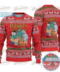 Vintage Rudolph Ugly Sweater, Rudolph The Red Nose Reindeer Ugly, Christmas Shirt