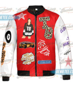 Alternative view of T8 McRae Bomber Jacker, T8 Jacker, Tate McRae 2025 Concert Tee, T8 Tate McRae Miss Possessive Graphic tee