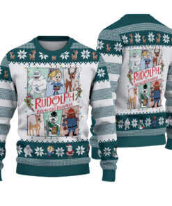 Rudolph The Red-Nosed Reindeer Christmas Ugly Sweater, Rudolph Ugly Sweatshirt, Rudolph Reindeer Xmas Ugly Sweater, Christmas Sweater 2025