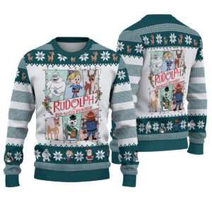 Rudolph The Red-Nosed Reindeer Christmas Ugly Sweater, Rudolph Ugly Sweatshirt, Rudolph Reindeer Xmas Ugly Sweater, Christmas Sweater 2025