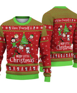 Snoopy Christmas Ugly Sweater, Charlie Brown Holiday Crewneck, Cute Peanuts Xmas Sweater, Cozy Festive Sweatshirt