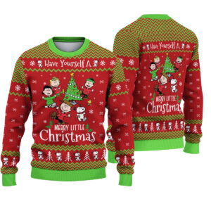 Snoopy Christmas Ugly Sweater, Charlie Brown Holiday Crewneck, Cute Peanuts Xmas Sweater, Cozy Festive Sweatshirt