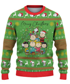 Alternative view of Christmas Peanuts Sweatshirt, Snoopy & Charlie Brown Holiday Ugly CHristmas Sweater