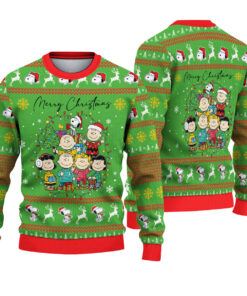 Christmas Peanuts Sweatshirt, Snoopy & Charlie Brown Holiday Ugly CHristmas Sweater