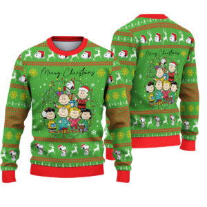 Christmas Peanuts Sweatshirt, Snoopy & Charlie Brown Holiday Ugly CHristmas Sweater