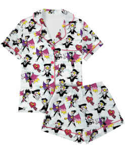 Alternative view of Deltarune Graphic Pajamas Set Short, Cool Undertale Inspired Pajamas