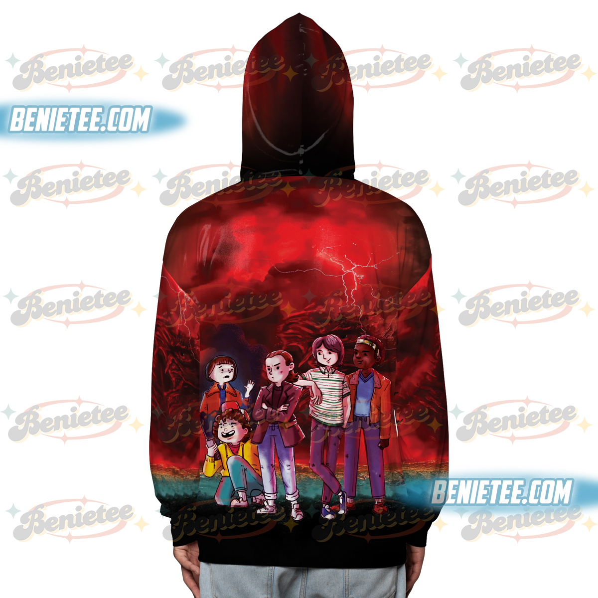 Stranger Things Hoodie 3D, TV Show Fan Tee 3D, Netflix Series Shirt 3D, Graphic Tee, Eleven, Demogorgon, Upside Down Shirt - Image 3