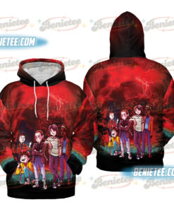 Stranger Things Hoodie 3D, TV Show Fan Tee 3D, Netflix Series Shirt 3D, Graphic Tee, Eleven, Demogorgon, Upside Down Shirt