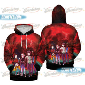 Stranger Things Hoodie 3D, TV Show Fan Tee 3D, Netflix Series Shirt 3D, Graphic Tee, Eleven, Demogorgon, Upside Down Shirt