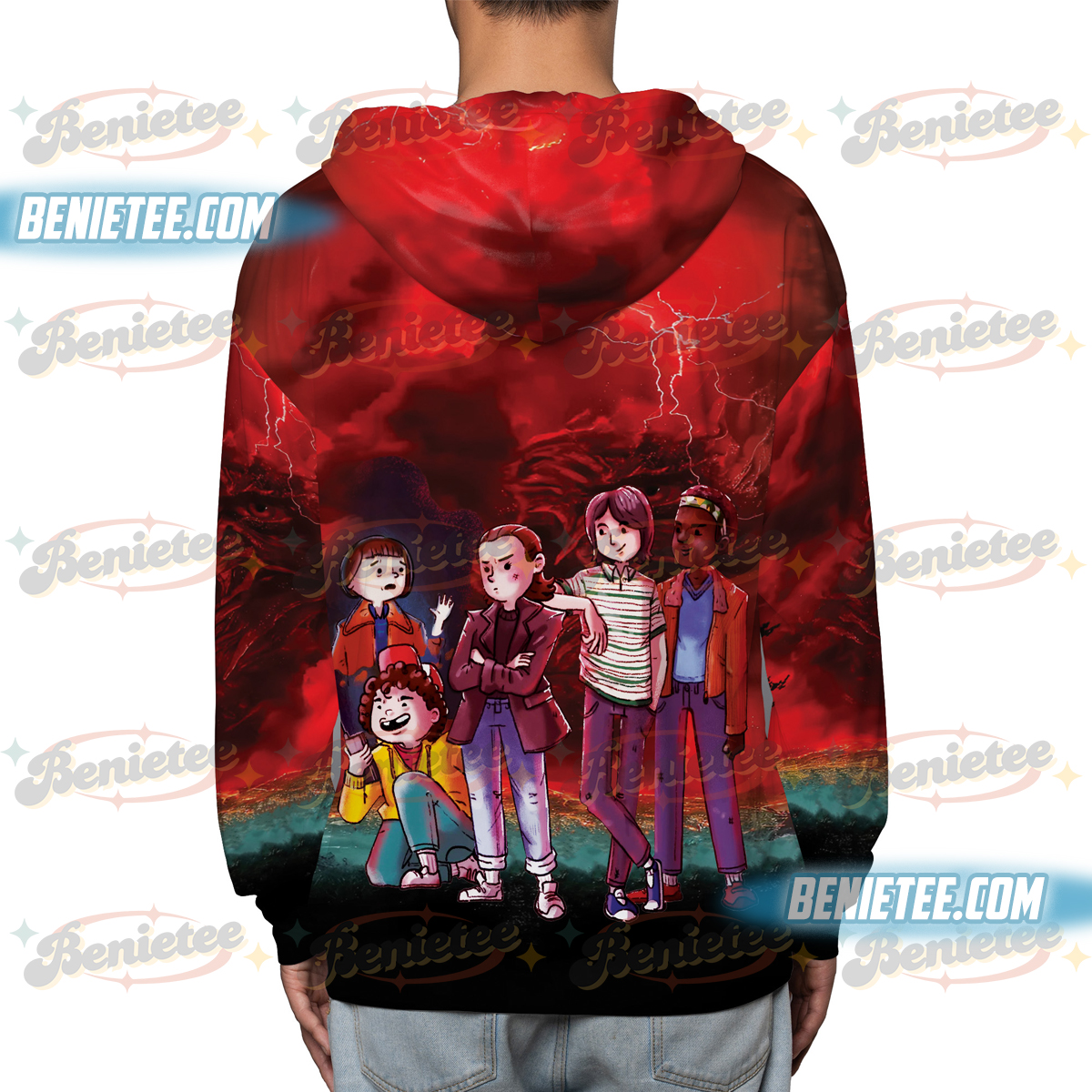 Stranger Things Hoodie 3D, TV Show Fan Tee 3D, Netflix Series Shirt 3D, Graphic Tee, Eleven, Demogorgon, Upside Down Shirt - Image 4