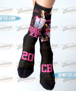 Vintage Chris Brown Tour Socks, Breezy Bowl XX Socks