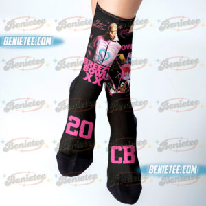 Vintage Chris Brown Tour Socks, Breezy Bowl XX Socks