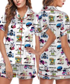 Deltarune Pixel Art Pajamas Set Short, Retro Gaming Tee, Toby Fox Fan Gift, RPG Game Apparel, Everyday Gamer Wear