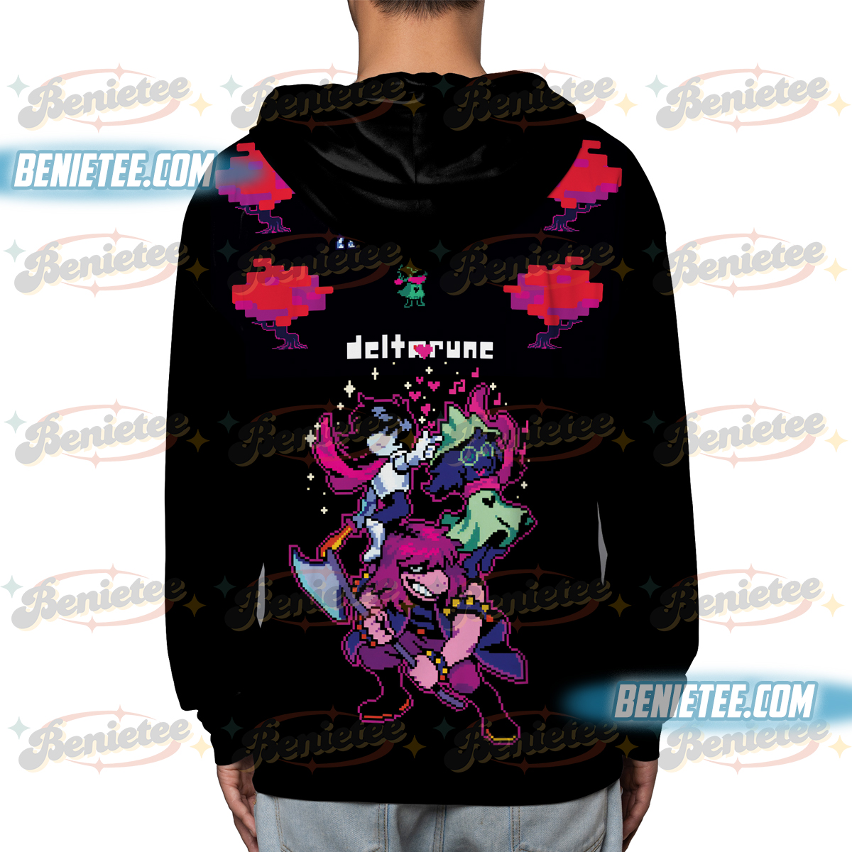 Deltarune Game Shirt 3D, Kris, Tenna, Berdly, Ralsei, Starwalker It’s TV Time Meme Hoodie 3D DTG Video Game, Unisex Gamer Matching Gift Shirt - Image 4