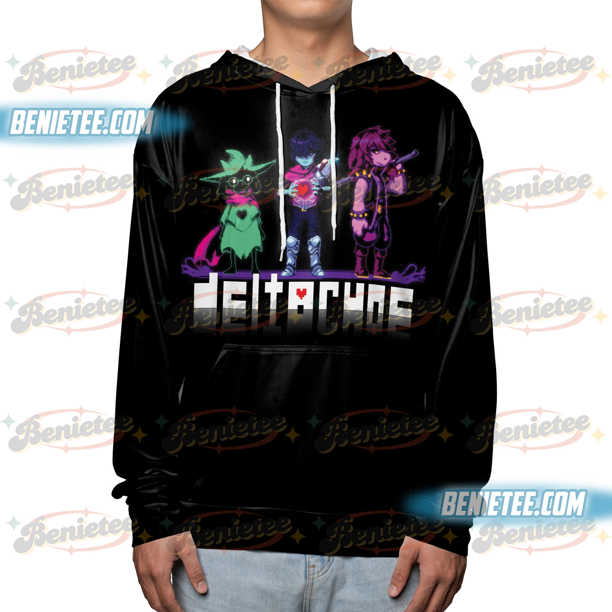 Deltarune Game Shirt 3D, Kris, Tenna, Berdly, Ralsei, Starwalker It’s TV Time Meme Hoodie 3D DTG Video Game, Unisex Gamer Matching Gift Shirt - Image 2