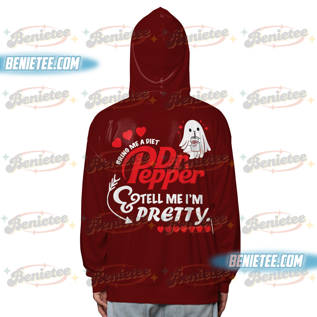 Dr Pepper Halloween Ghost Drink Hoodie 3D, Cozy Soda Lover Hoodie, Cute Spooky Crewneck, Funny Cola Soft Fizzy Drink Shirt for Fall Outfit - Image 3