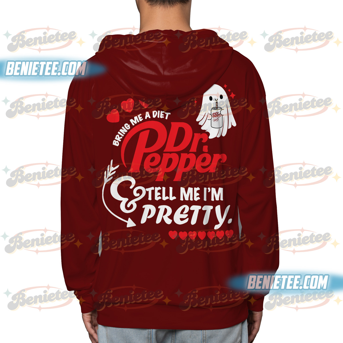 Dr Pepper Halloween Ghost Drink Hoodie 3D, Cozy Soda Lover Hoodie, Cute Spooky Crewneck, Funny Cola Soft Fizzy Drink Shirt for Fall Outfit - Image 4