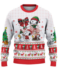 Alternative view of Dog Ugly Christmas Sweater, Snoopy Christmas Sweatshirt, Charlie Brown Christmas Shirt, Family Christmas