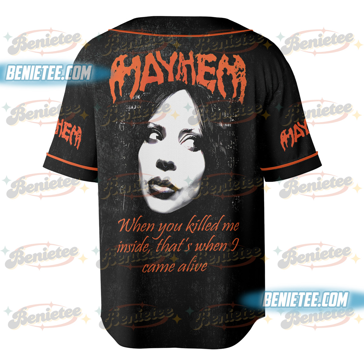 Mayhem Tour Baseball Jersey, Lady gaga Jersey, Pop Music Lover Shirt, Gift for Little Monster, Mayhem Shirt - Image 2