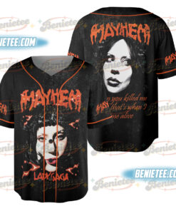 Mayhem Tour Baseball Jersey, Lady gaga Jersey, Pop Music Lover Shirt, Gift for Little Monster, Mayhem Shirt