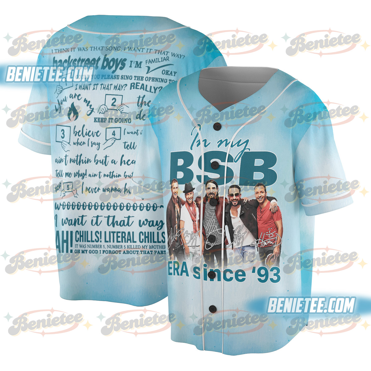Backstreet Boy Band Jersey, BSB Rock Shirt