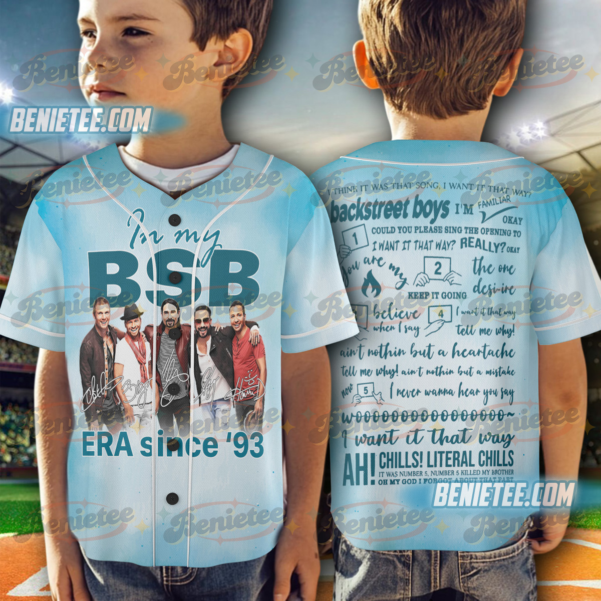 Backstreet Boy Band Jersey, BSB Rock Shirt - Image 6