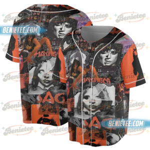 Lady Gaga Mayhem Collage Baseball Jersey, Gothic Rock Style T-Shirt, Grunge Vintage Aesthetic Shirt