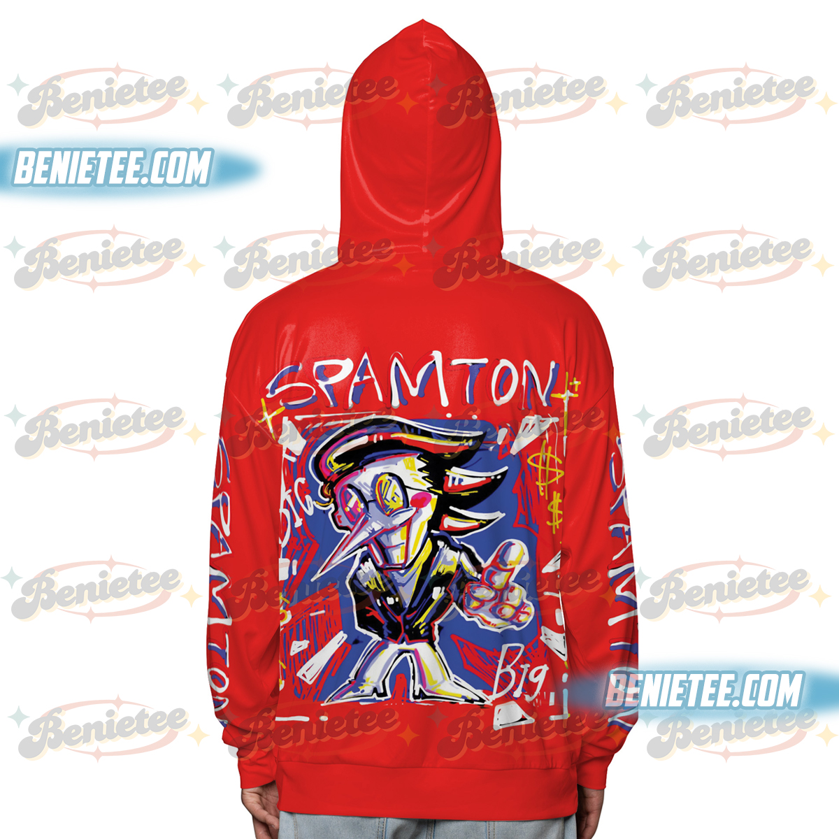 Spamton Retro Shirt 3D,Deltarune Hoodie 3D, Vaporwave Glitchcore Gamer Top, 80s Aesthetic Video Game Gift - Image 4